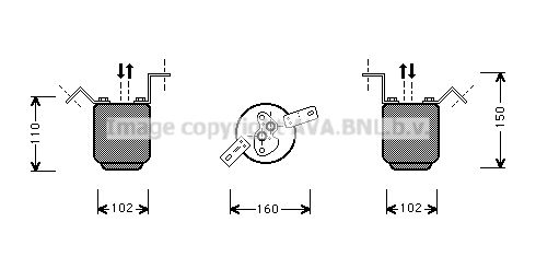 AVA QUALITY COOLING Осушитель, кондиционер BWD224